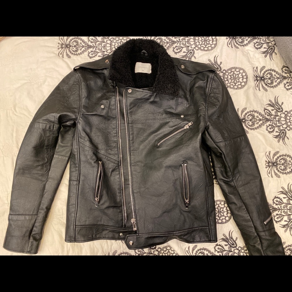 Deadwood Avery Recycled Men’s Leather Jacket | 48 - Picture 2 of 11